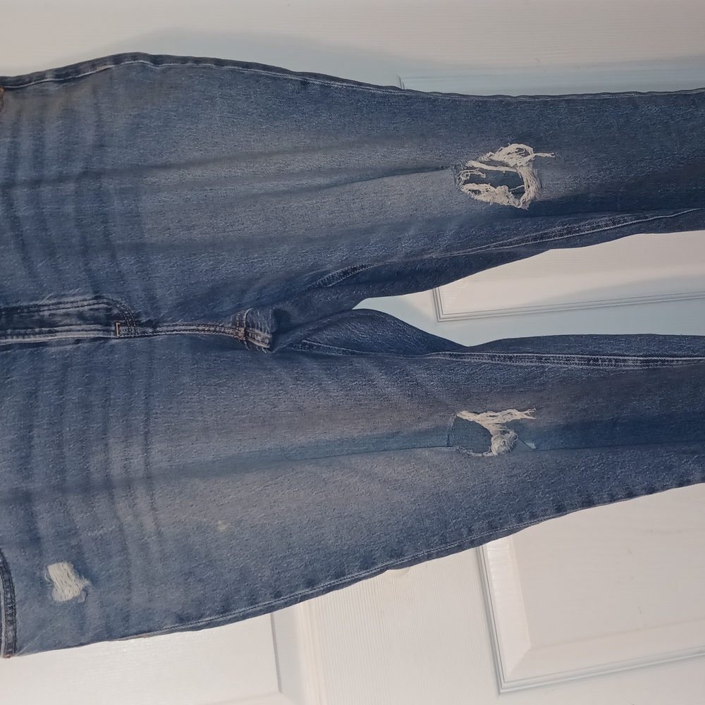 Classic Blue Distressed Women's Jeans